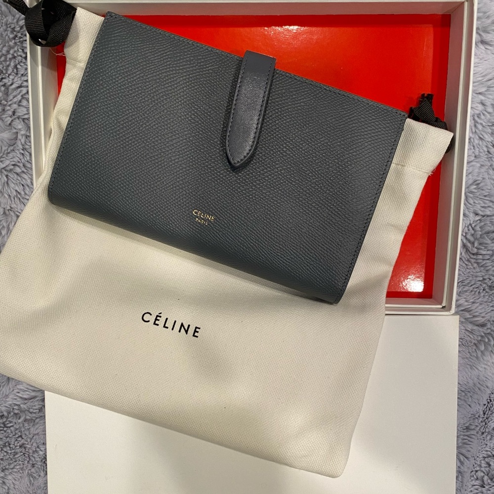 CELINE Large strap wallet